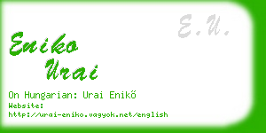 eniko urai business card